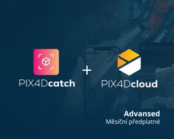 PIX4Dcatch Professional + PIX4Dcloud Advanced - měsíční předplatné